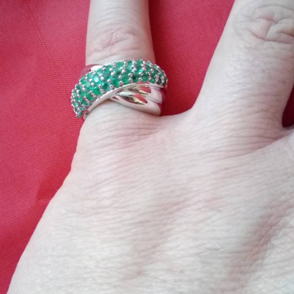 BEAUTIFUL SALE RINGS STERLING SILVER RINGS WITH RU